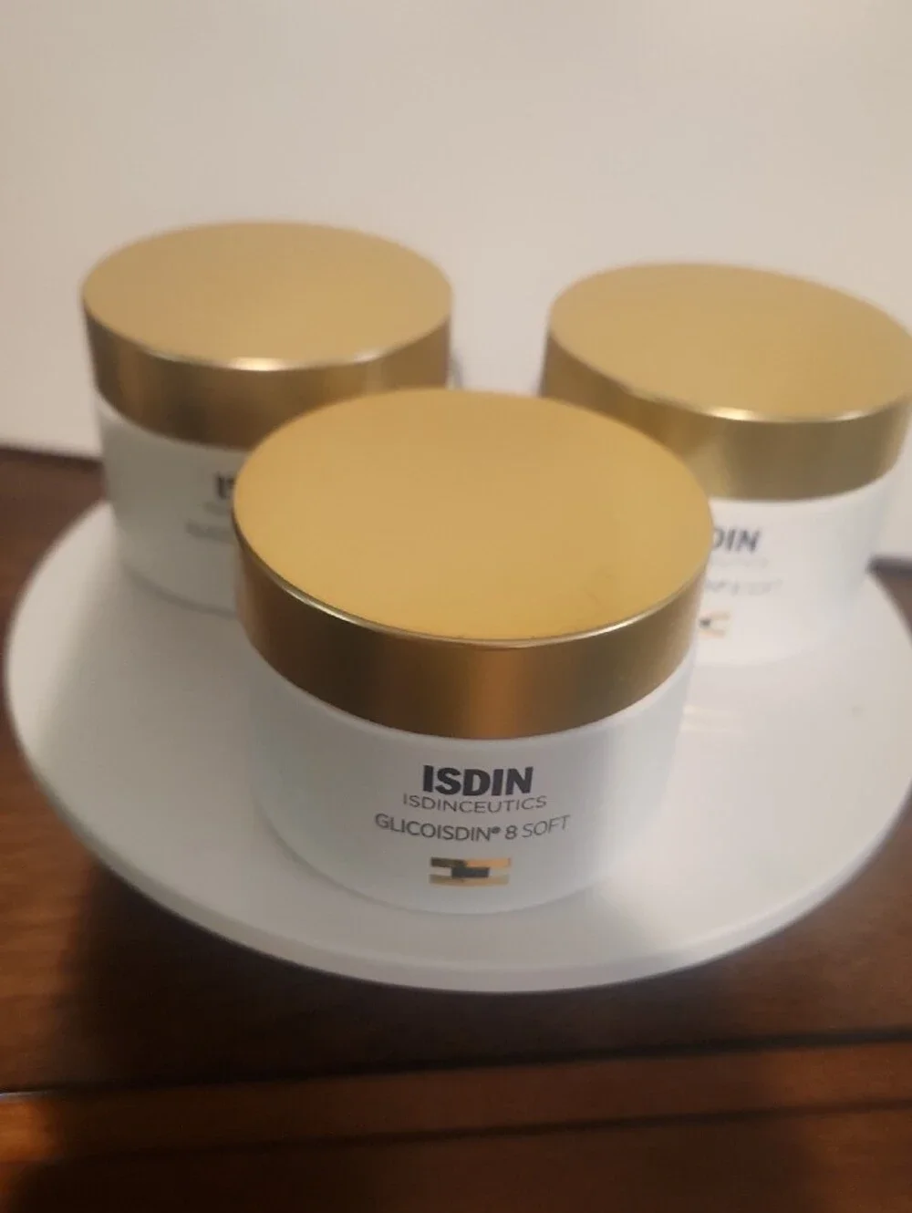 ISDIN Glicoisdin 8 Soft Hair Treatment Mask - White with Gold Lid 3X100/OneX55